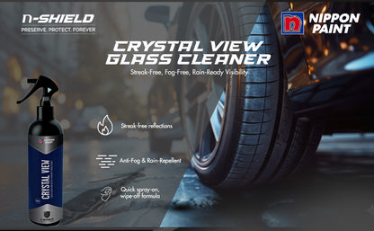 Nippon Paint n-Shield Car Glass Cleaner Spray 250ml | Repels Dust/Rain, Removes Stubborn Residue, Hydrophobic | No. 1 Paint In Asia Pacific