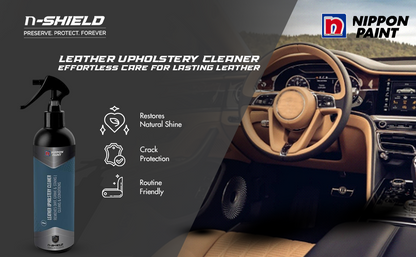 Nippon Paint n-Shield Leather Upholstery Cleaner 250ml | Protects Leather, Cleans & Conditions | No. 1 Paint In Asia Pacific