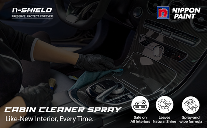 Nippon Paint n-Shield Car Interior Cleaner 250ml | Dashboard Cleaner, Natural Shine, Removes tough Stains | n-Shield | No. 1 Paint In Asia Pacific