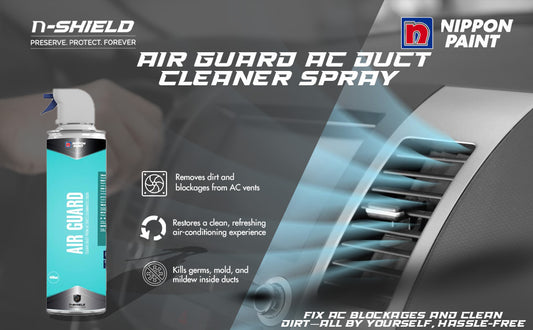 Nippon Paint n-Shield Air Guard AC Duct Cleaner Spray 400ml | Removes Dust, Odour & Bacteria, Improves Air Quality | No.1 Paint In Asia Pacific