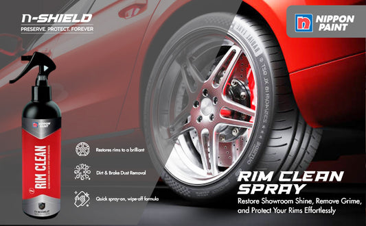 Nippon Paint n-Shield Rim Clean Spray 250ml | Wheel & Alloy Cleaner, Removes Brake Dust, Dirt & Stains
