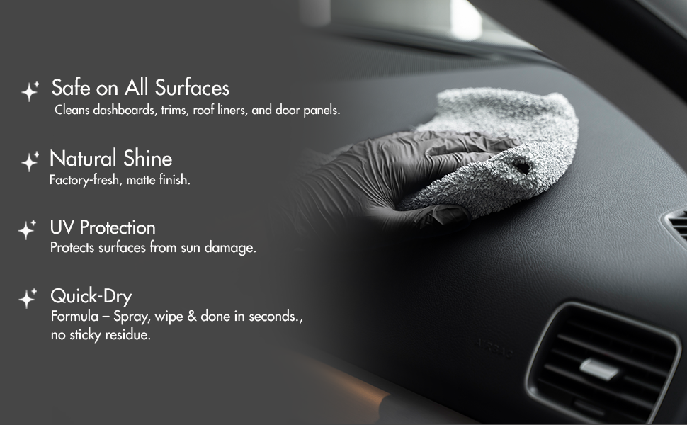 Nippon Paint n-Shield Car Interior Cleaner 250ml | Dashboard Cleaner, Natural Shine, Removes tough Stains | n-Shield | No. 1 Paint In Asia Pacific