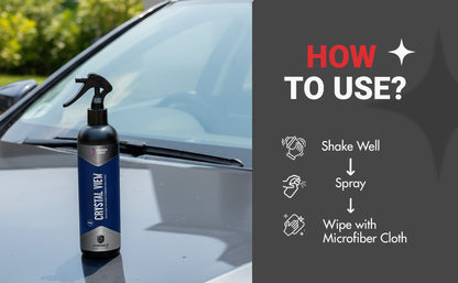 Nippon Paint n-Shield Car Glass Cleaner Spray 250ml | Repels Dust/Rain, Removes Stubborn Residue, Hydrophobic | No. 1 Paint In Asia Pacific