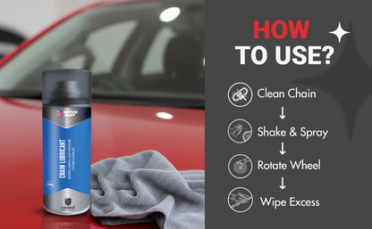 Nippon Paint n-Shield Chain Lubricant Spray 150ml | Reduces Friction, Ensures Smooth & Quiet Operation, Protects Bike & Motorcycle Chains