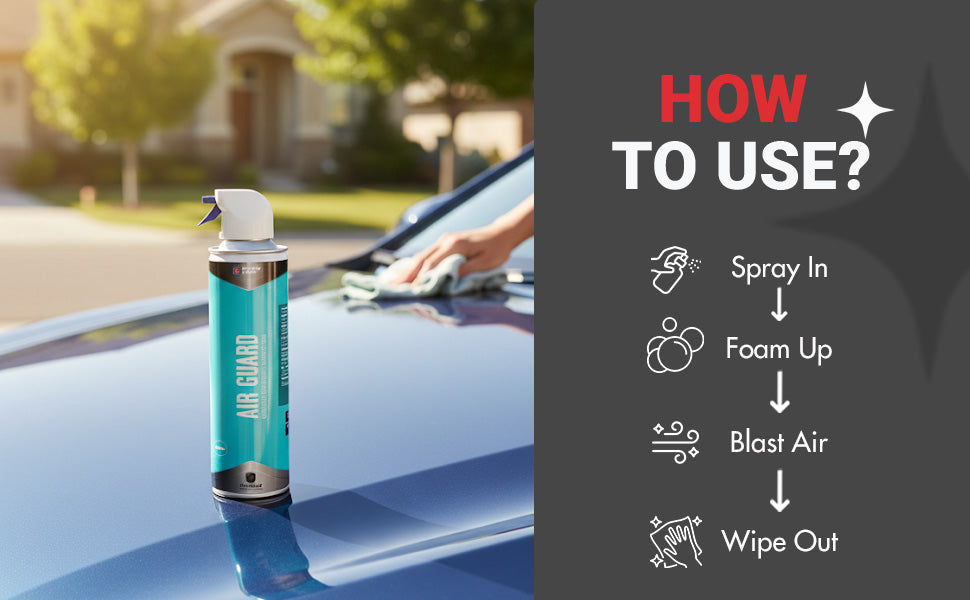 Nippon Paint n-Shield Air Guard AC Duct Cleaner Spray 400ml | Removes Dust, Odour & Bacteria, Improves Air Quality | No.1 Paint In Asia Pacific