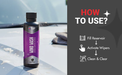 Nippon Paint n-Shield Car Windshield Wash 250ml | Dilutable, Removes Dirt, Bird Droppings, Stains, Clear View | No. 1 Paint In Asia Pacific