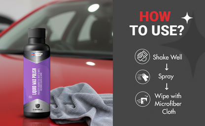 Nippon Paint n-Shield Liquid Wax Polish 250ml | Restores Car Paint Gloss, Protects from UV, Dust & Water, Long Lasting Shine