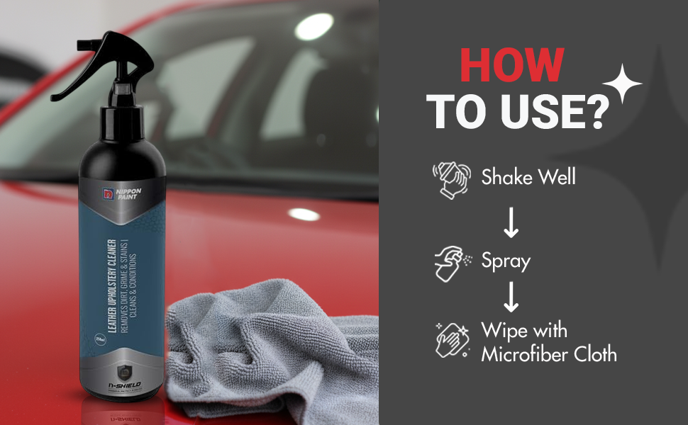 Nippon Paint n-Shield Leather Upholstery Cleaner 250ml | Protects Leather, Cleans & Conditions | No. 1 Paint In Asia Pacific