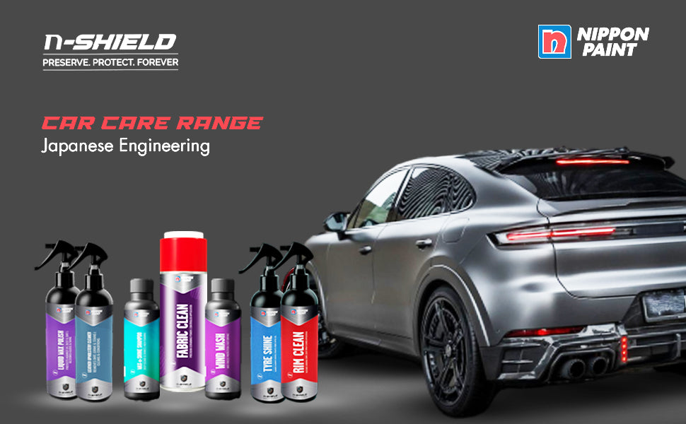 Nippon Paint Waterless Car Wash Spray 250ml | Quick Clean | High Gloss Shine | Eco Friendly Car Cleaner Spray | n-Shield Waterless Wash for Bike & Car | No.1 Paint in Asia Pacific.