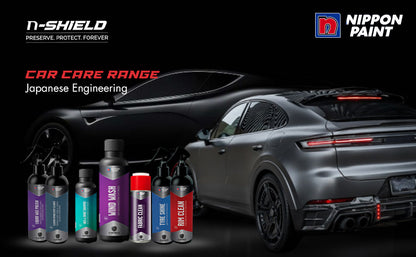 Nippon Paint n-Shield Car Glass Cleaner Spray 250ml | Repels Dust/Rain, Removes Stubborn Residue, Hydrophobic | No. 1 Paint In Asia Pacific