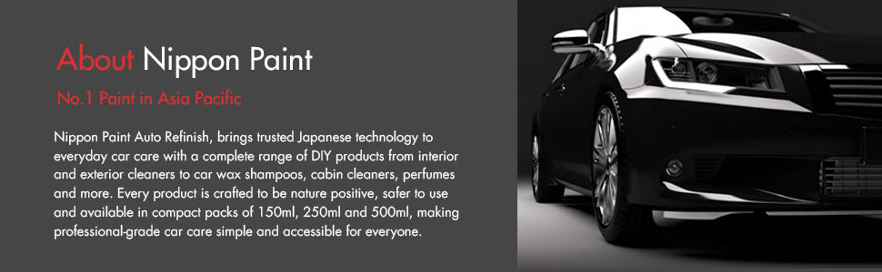 Nippon Paint Waterless Car Wash Spray 250ml | Quick Clean | High Gloss Shine | Eco Friendly Car Cleaner Spray | n-Shield Waterless Wash for Bike & Car | No.1 Paint in Asia Pacific.